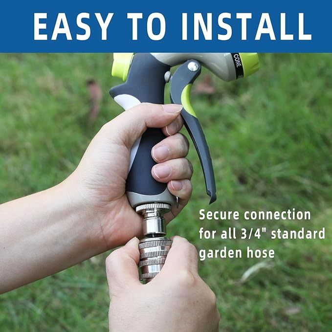 🍃Stainless Steel Garden Hose Quick Connect Fittings Set