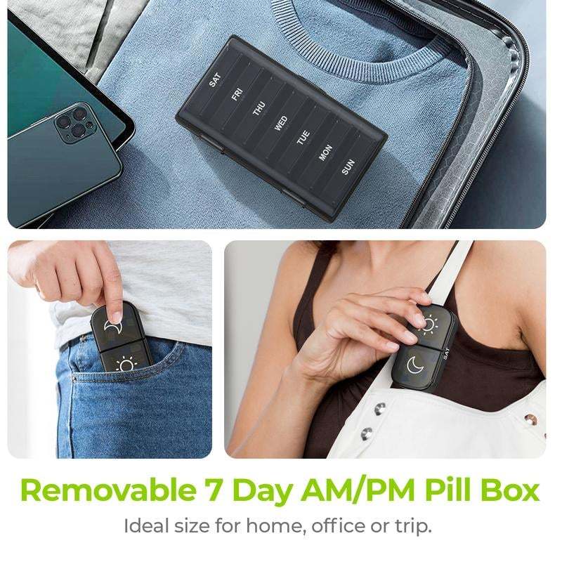 Portable Travel Pill Organizer,7-Day Pill Box