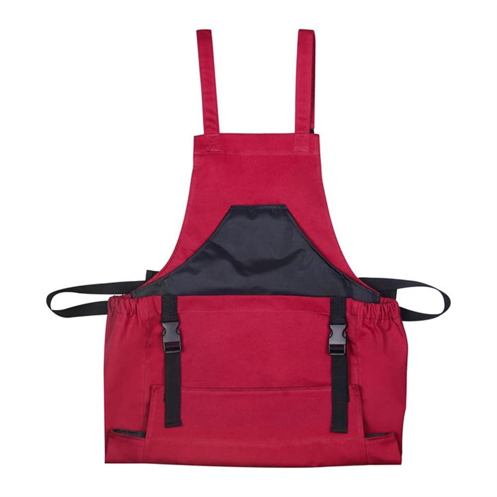 Cross Back Gardening Apron With Deep Kangaroo Release Pockets