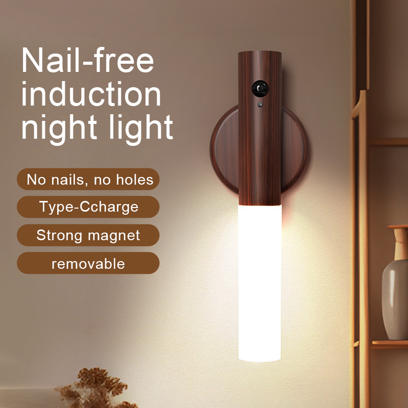 Intelligent human body sensing LED night light creative desk lamp corridor night light rechargeable wall lamp