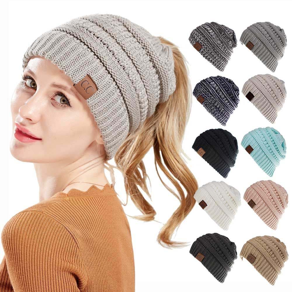 🎄Xmas Sale - 49%Off🎁 Women's Ponytail Beanie Hat