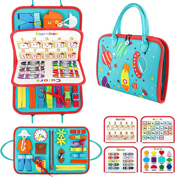 🔥Clearance Sale - 45% OFF🔥 Toddler Busy Board | Preschool Learning Activities | Gift for Kids