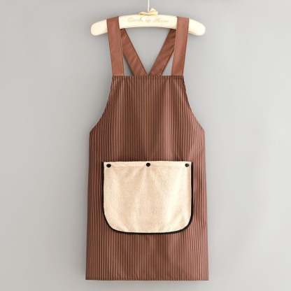 🔥 Apron with Pockets for Women and Men Cross Back Design with Towel