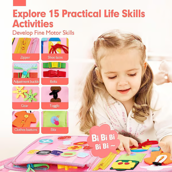 🔥Clearance Sale - 45% OFF🔥 Toddler Busy Board | Preschool Learning Activities | Gift for Kids