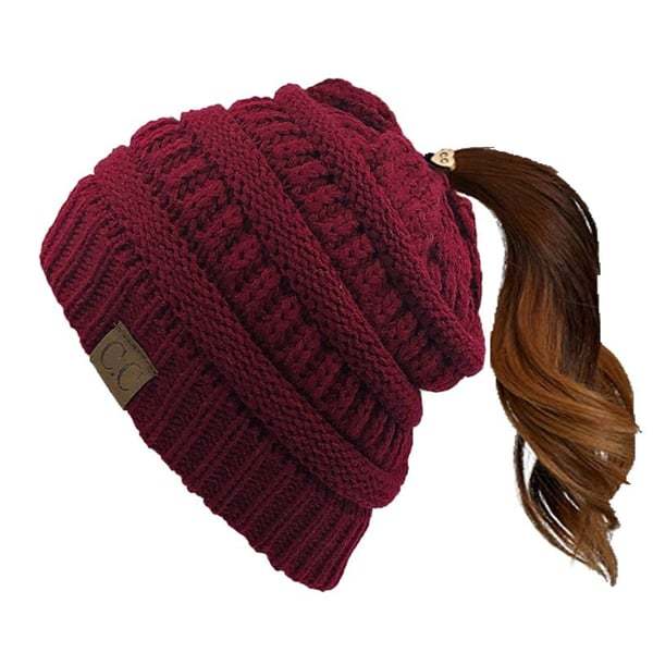 🎄Xmas Sale - 49%Off🎁 Women's Ponytail Beanie Hat