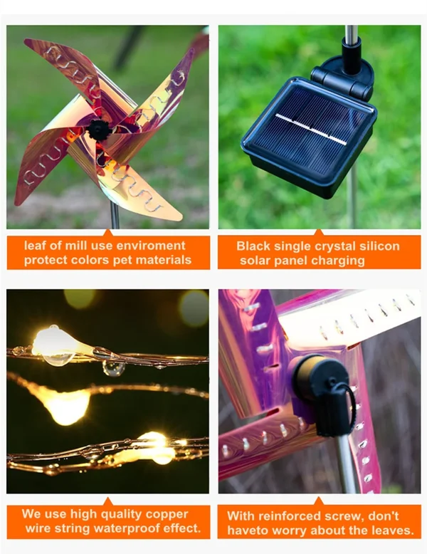 🏡Garden Solar Windmill Light