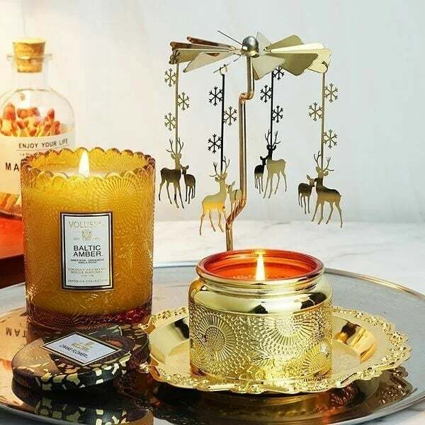 Christmas Rotary Scented Candle Holder