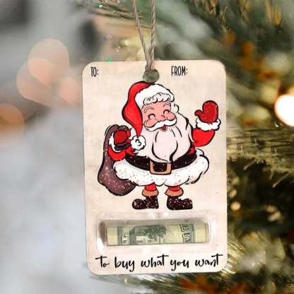 🎅💸 Christmas Hot Sale 70% Off - Handcrafted Wooden Money Holders Gift