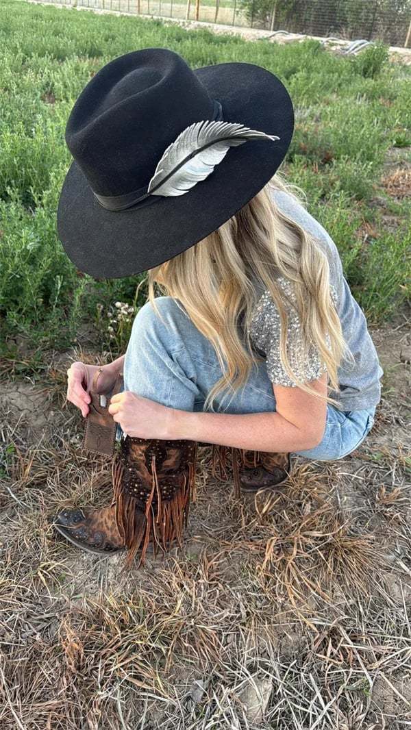 ✨Western Boot Wallet with Snap Strap