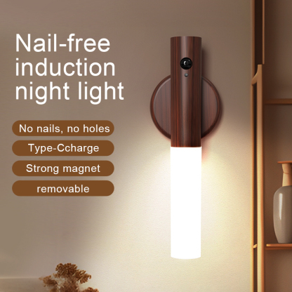 Intelligent human body sensing LED night light creative desk lamp corridor night light rechargeable wall lamp
