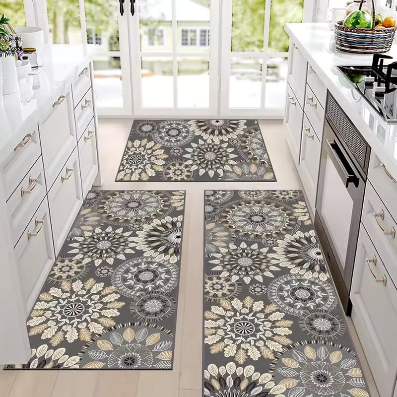 💖💖Boho Washable Kitchen Rugs Sets of 3 - Non Slip Kitchen Rugs