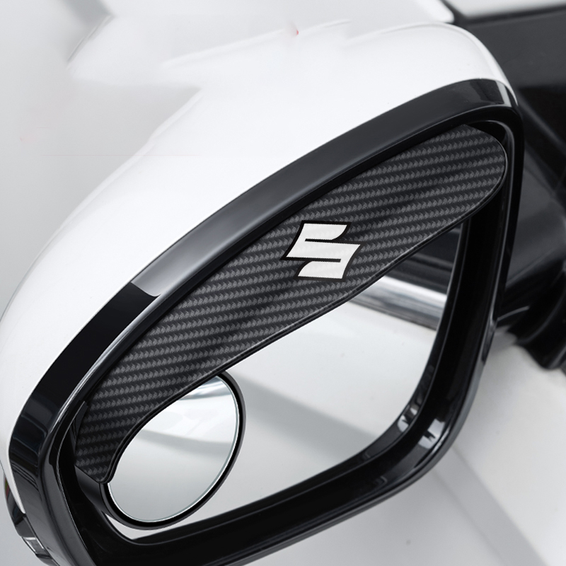 🔥Hot Selling🔥 Car Rear View Mirror Small Round Mirror Rain Eyebrow (2PCS)