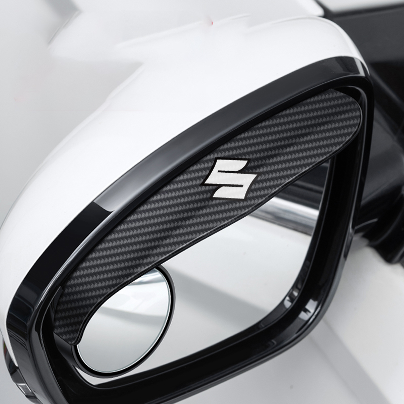 🔥Hot Selling🔥 Car Rear View Mirror Small Round Mirror Rain Eyebrow (2PCS)