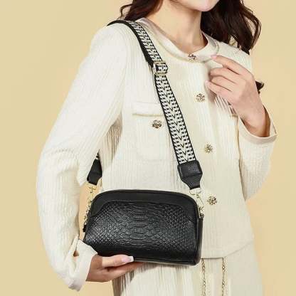 🔥First Layer Cowhide Crossbody Bag Alligator Pattern Women Shoulder Bag for Work