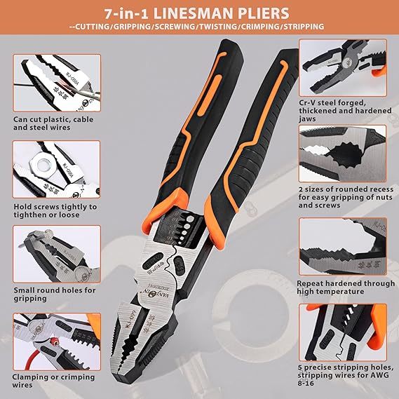 (🔥HOT SALE NOW 49% OFF) - 4-in-1 Lineman Plier