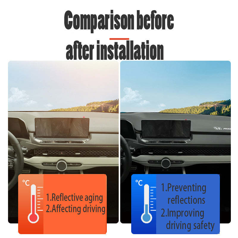 🔥Customized with LOGO according to the car model🔥Center console dashboard sunshade pad (suitable for all SUV and sedan models)