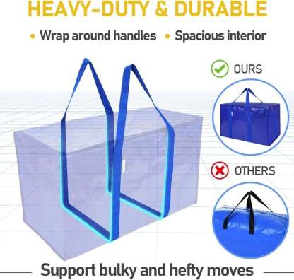 24 Gallon Extra Large Heavy Duty Foldable Moving Bags