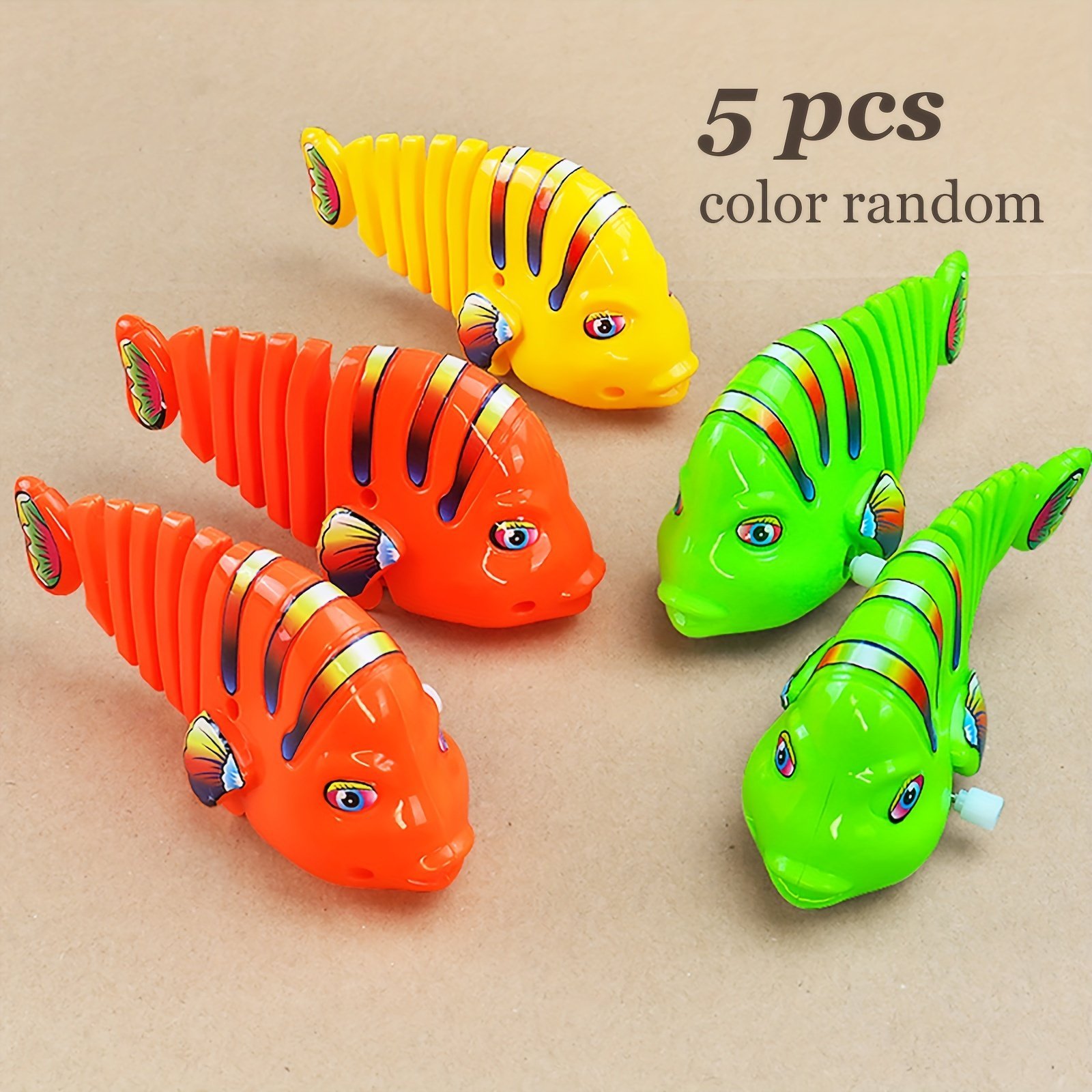 🎄 Christmas Gifts 🎁 Plastic Wind-Up Wiggle Fish Toys🐟