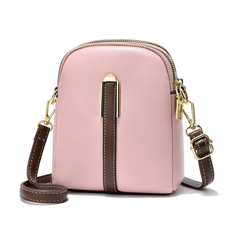 New lychee grain leather phone bag