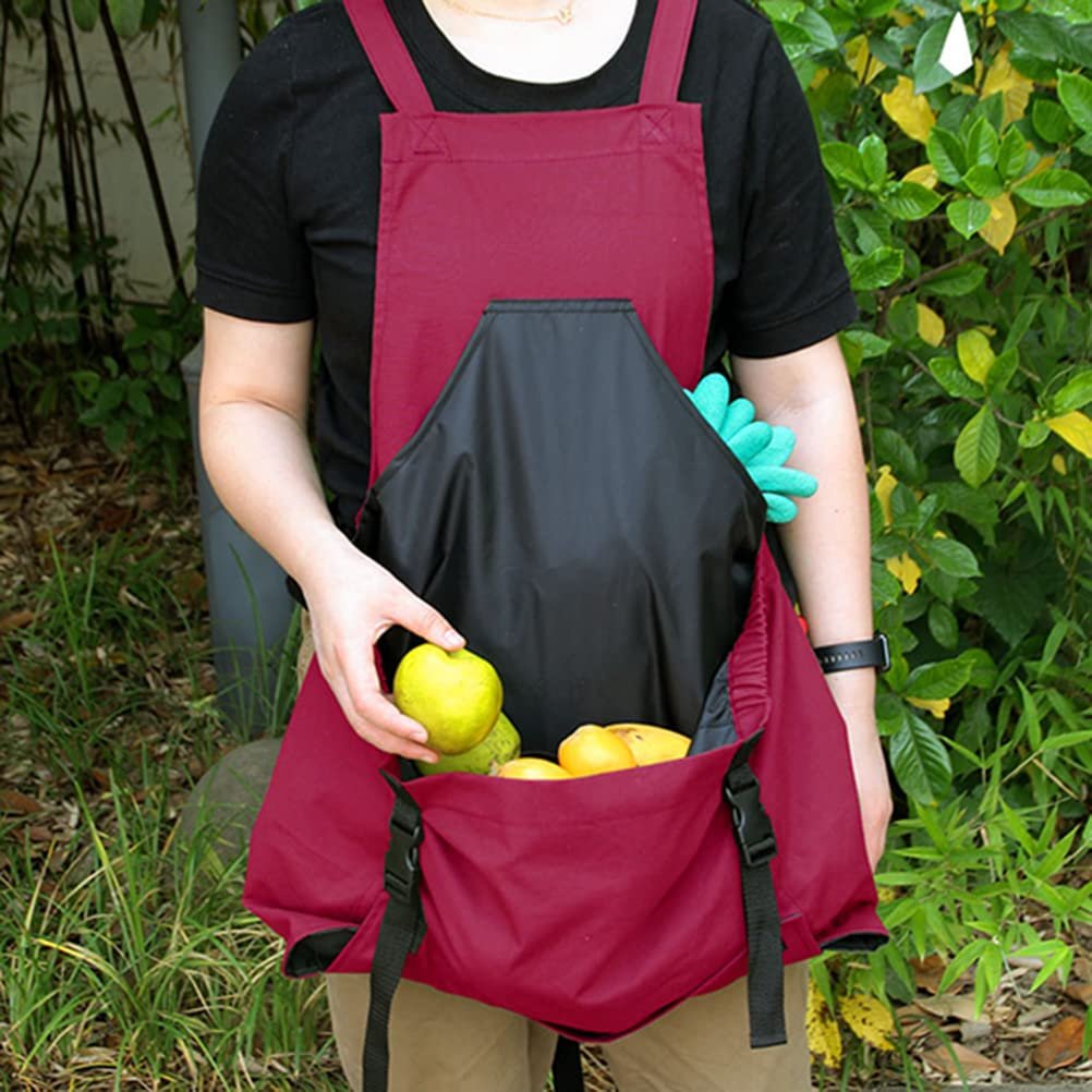 Cross Back Gardening Apron With Deep Kangaroo Release Pockets