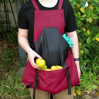 Cross Back Gardening Apron With Deep Kangaroo Release Pockets