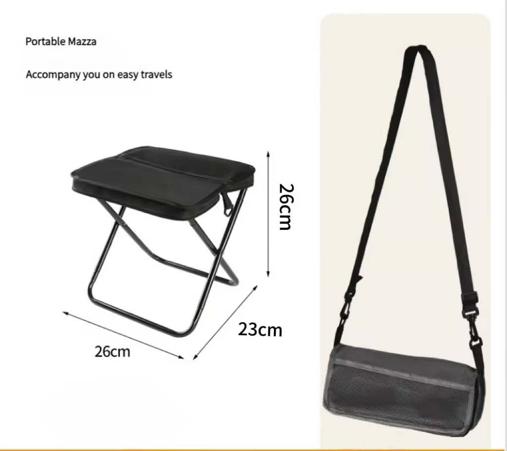 HOT SALE🔥 Portable Stool for Mountaineering and Hiking, Foldable Stool with Carrying Bag