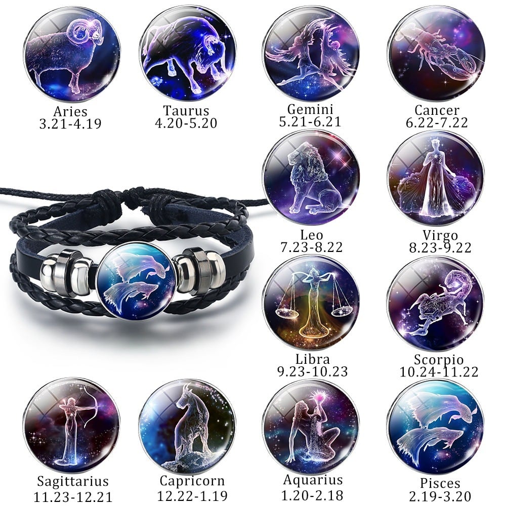 🌍 Spirit Zodiac Signs Luminous Bracelet (Your Path to Cosmic Success)🌌
