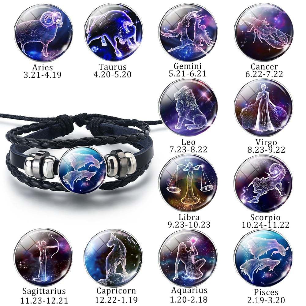 🌍 Spirit Zodiac Signs Luminous Bracelet (Your Path to Cosmic Success)🌌