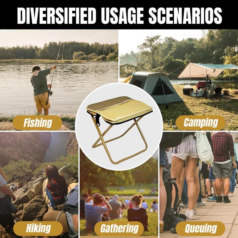 HOT SALE🔥 Portable Stool for Mountaineering and Hiking, Foldable Stool with Carrying Bag