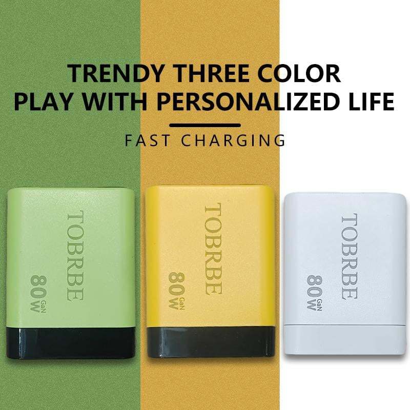 3 in 1 GaN Charger,Scalable 80W MAX fast charger module with Type-C ca