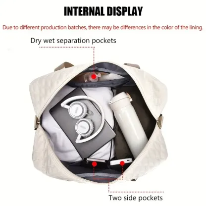 Versatile Luxe Travel Tote – Lightweight, Spacious & Stylish