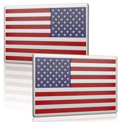 🔥Last Day 49% OFF - 3D All-Black American Flag Emblem Decal