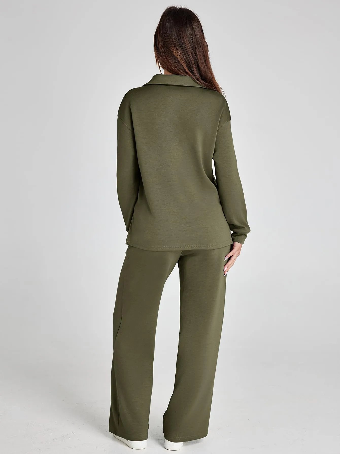 🔥Last Day 49% Off🔥Women's 2 Piece Sets Outfits Casual Long Sleeve Sweatsuits Sets (Same as in the video)