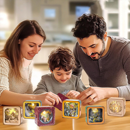 🎄Christmas Gift🎁 3D Wooden Puzzle Night Light