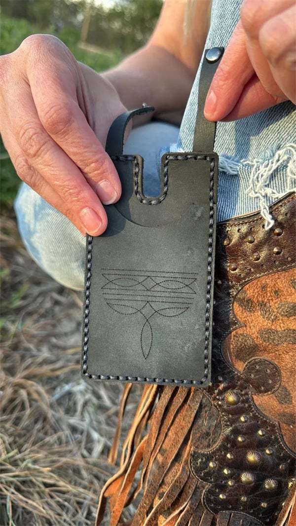 ✨Western Boot Wallet with Snap Strap