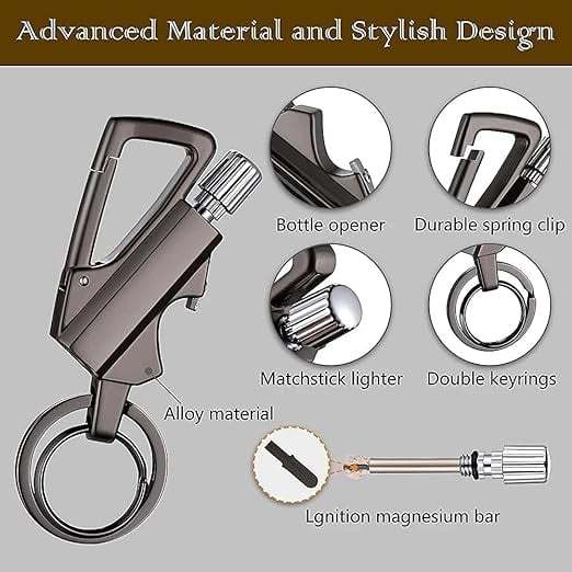 🎁Father's Day Special 49%🔥Multifunctional kerosene lighter keychain