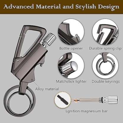 🎁Father's Day Special 49%🔥Multifunctional kerosene lighter keychain