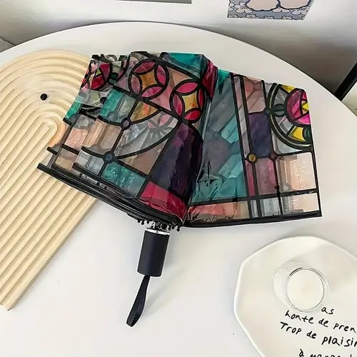 🔥Hot Sale 49% OFF -Vintage Stained Automatic Umbrella