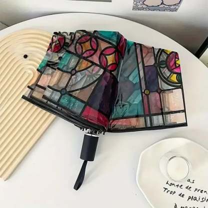 🔥Hot Sale 49% OFF -Vintage Stained Automatic Umbrella