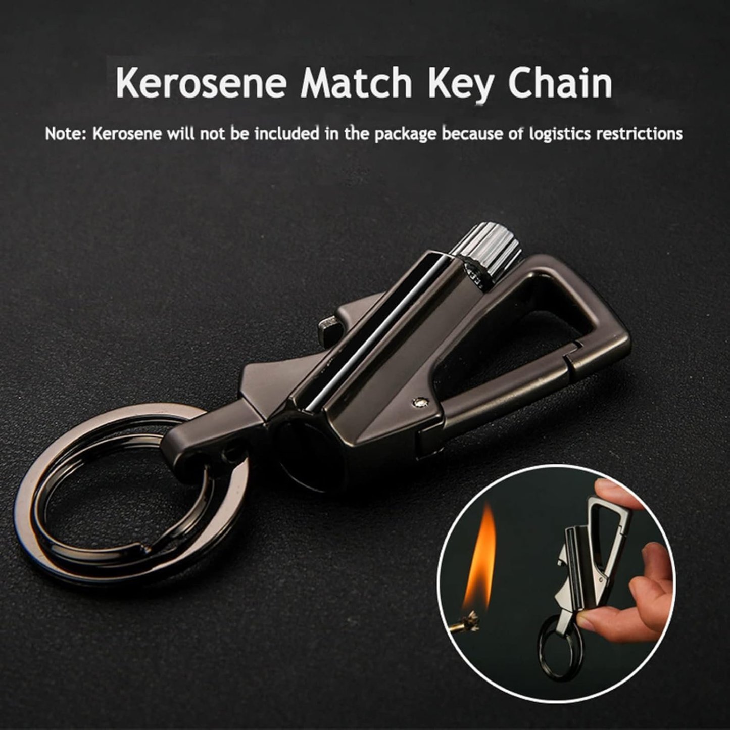 🎁Father's Day Special 49%🔥Multifunctional kerosene lighter keychain