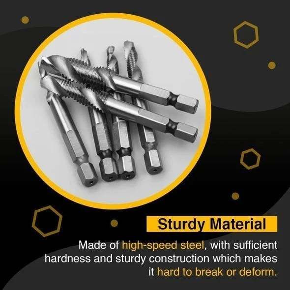 (🔥 HOT SALE NOW-48% OFF) --Thread Tap Drill Bits 6Pcs Set