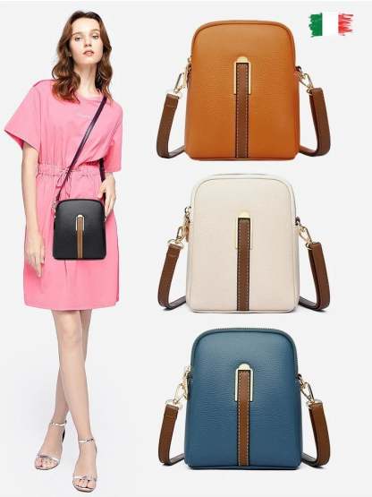 New lychee grain leather phone bag