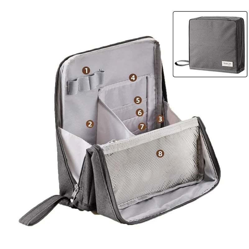 Standing Makeup Bag – Portable, Large Capacity