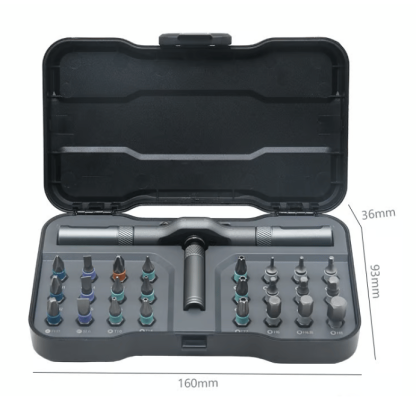 🔥🔥24 in 1 DlY Screwdriver Set Magnetic Compact and Portable Ratchet Screwdriver