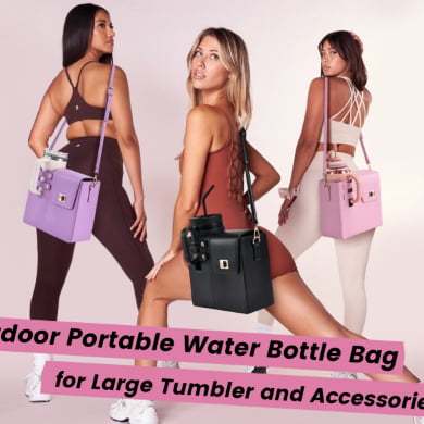 🔥2025 New Year Promotion - Portable Crossbody Water Cup Storage Bag