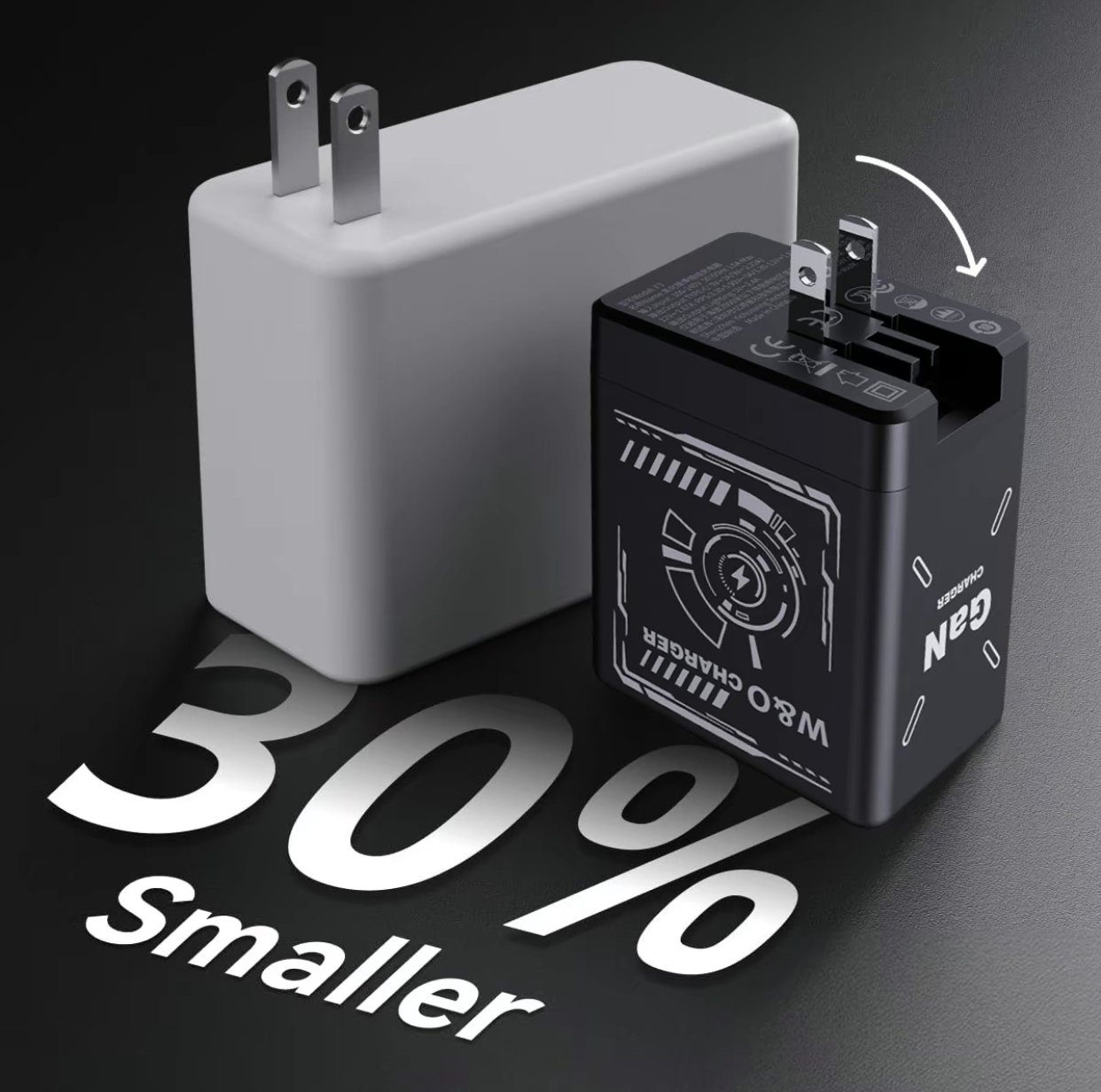 ⏰Limited stock!🔥W&O 2-in-1 GaN 35W Fast Charger