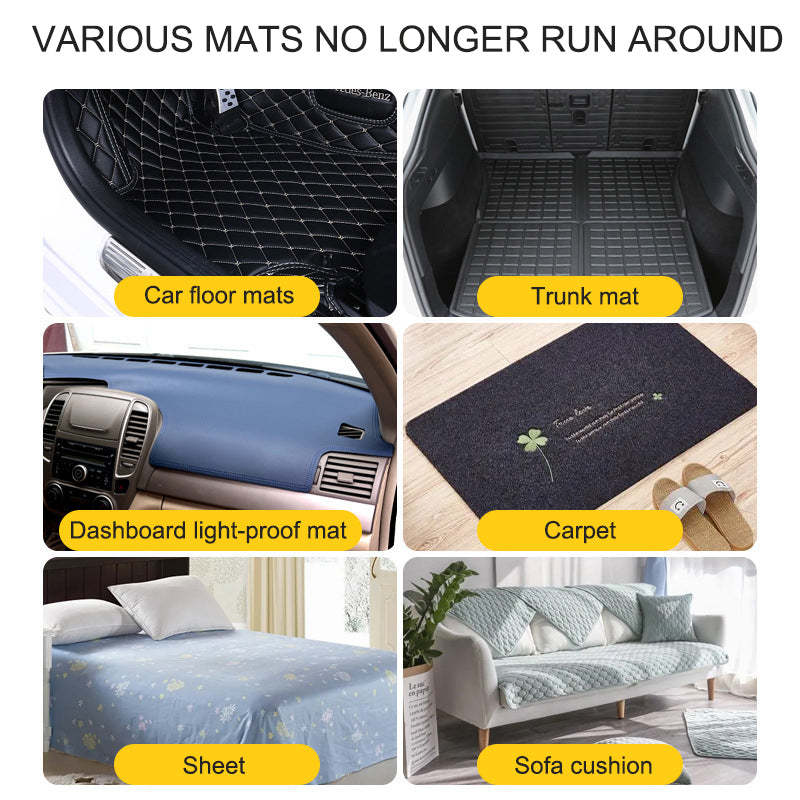 Car Floor Mat Invisible Fixed Patch Buckle Anti-slip Velcro Car Adhesive Patch Double-sided Tape