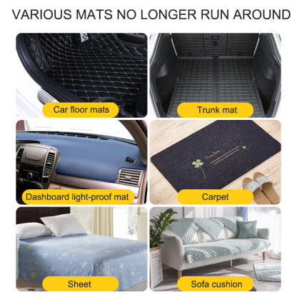 Car Floor Mat Invisible Fixed Patch Buckle Anti-slip Velcro Car Adhesive Patch Double-sided Tape