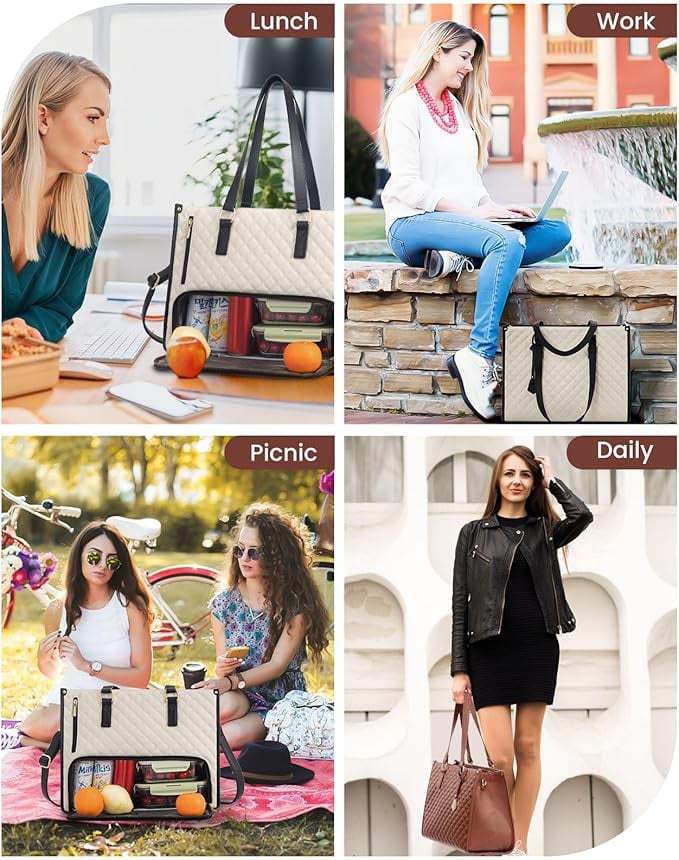 💼 The Ultimate 2-in-1 Tote Bag – Where Elegance Meets Functionality! 🍽️