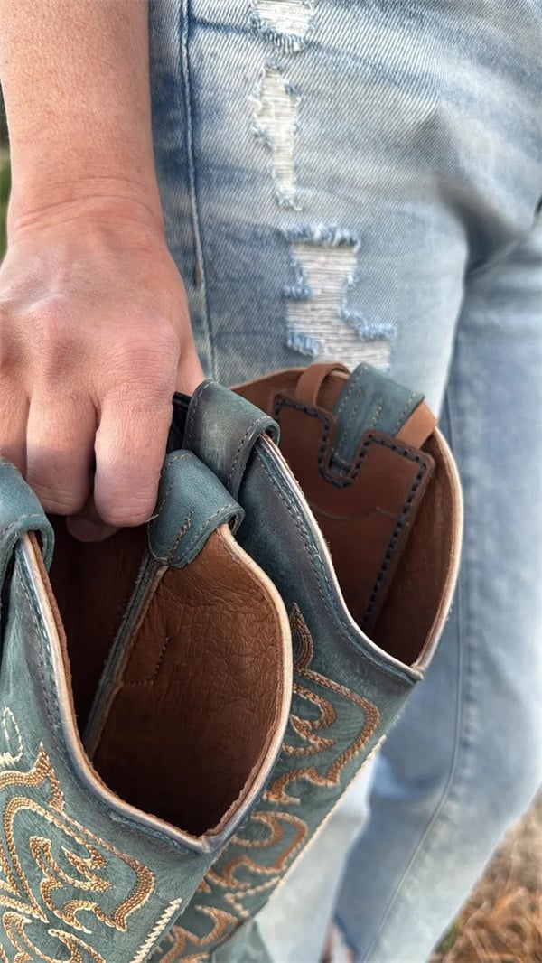 ✨Western Boot Wallet with Snap Strap